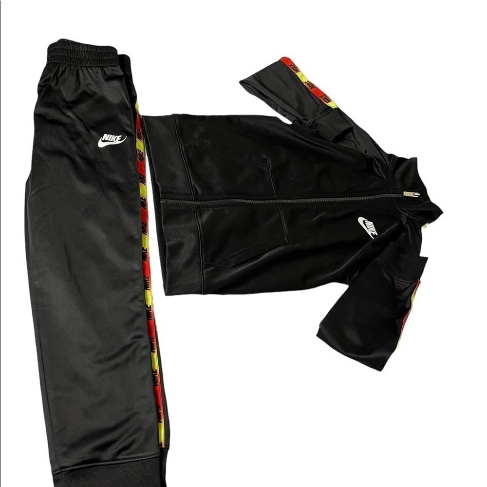 Nike Kids Black Track Suite / Size-7 Large - Picture 7 of 8